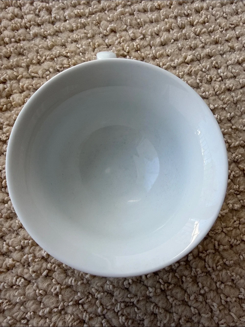 Set of 4 PB WHITE by Pottery Barn Porcelain Coffee Cup Mugs Made In Japan